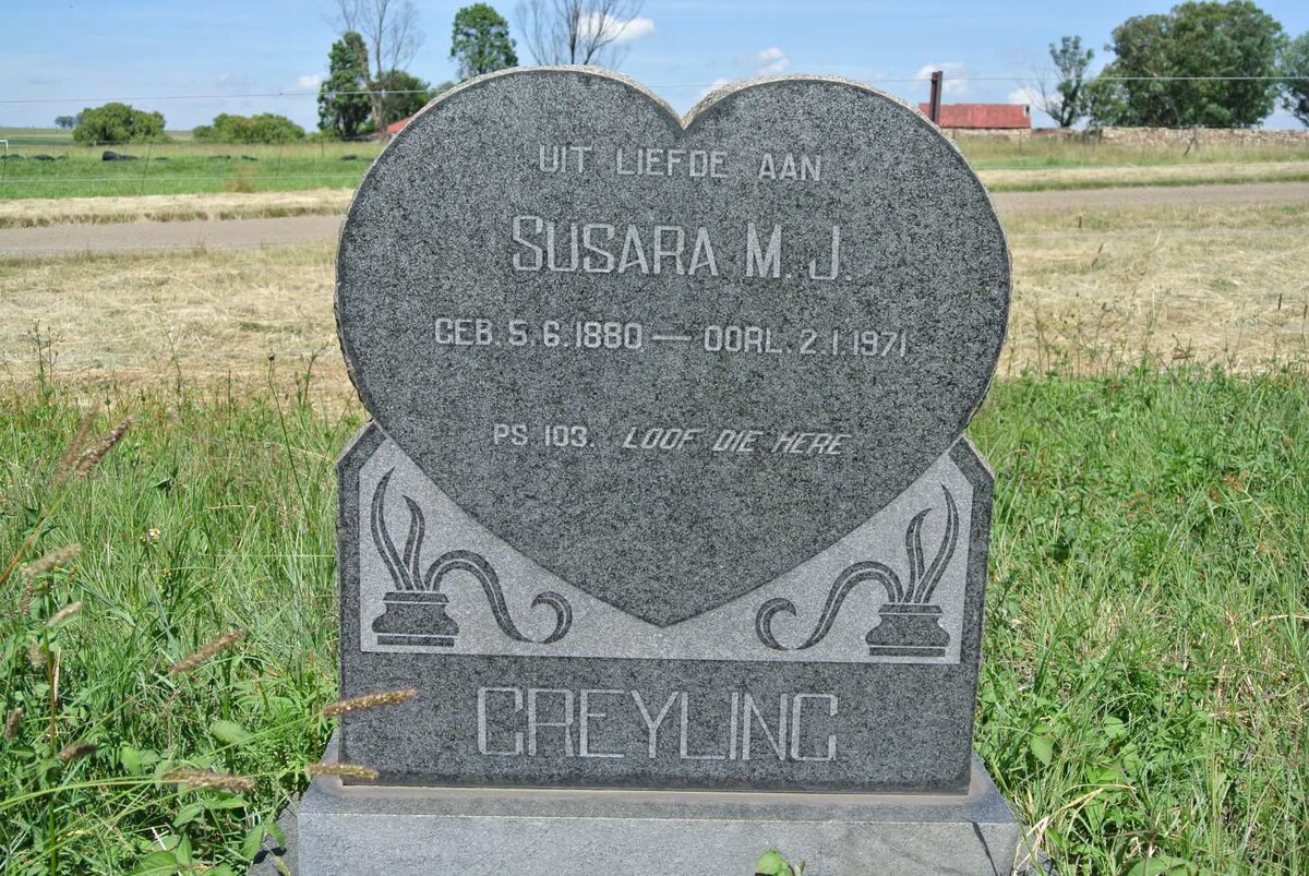 GREYLING Susara M.J. 1880-1971