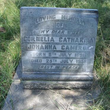 CAMERON Cornelia Catharina Johanna 1891-1958