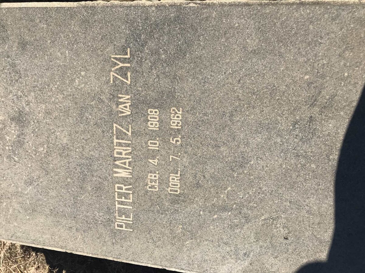 ZYL Pieter Maritz, van 1908-1962