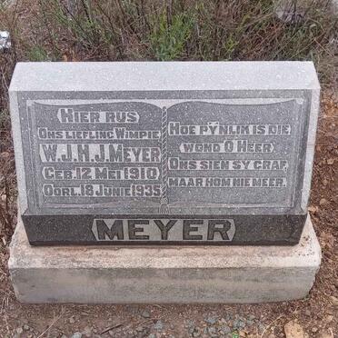 MEYER W.J.H.J. 1910-1935