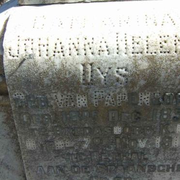 UYS Catharina Johanna Helena nee VAN PAPENDORP 1850-1918