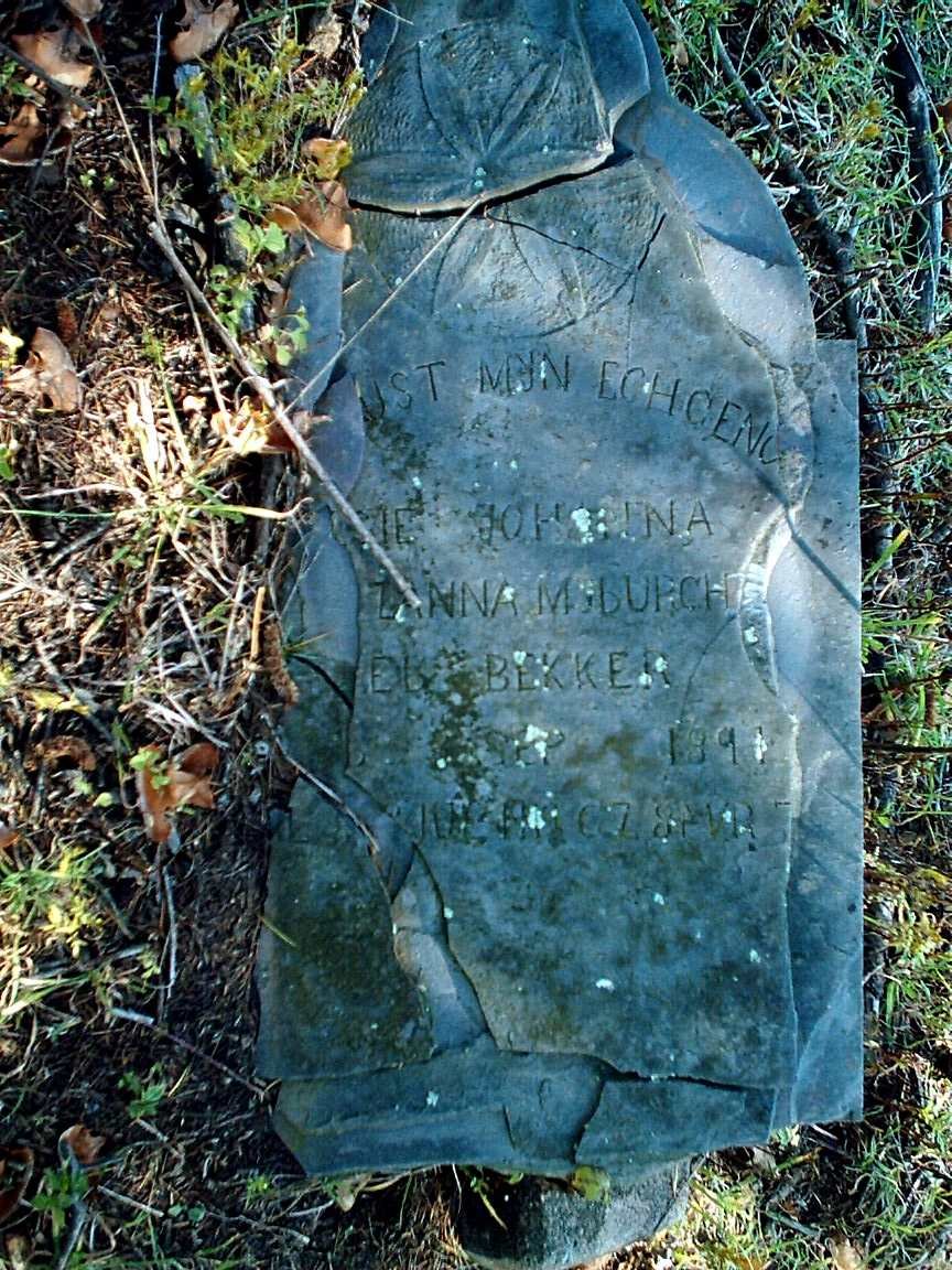 MYBURGH ? Johanna ?zanna nee BEKKER 1891-