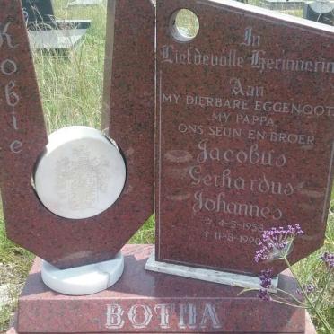 BOTHA Jacobus Gerhardus Johannes 1958-1990