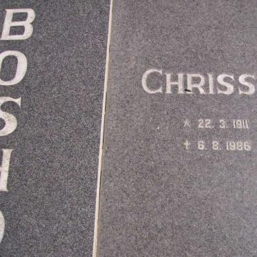 BOSHOFF Chrissie 1911-1986