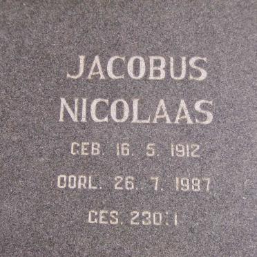 BOSHOFF Jacobus Nicolaas 1912-987