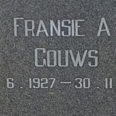 GOUWS Fransie A. 1927-1982