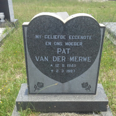 MERWE Pat, van der 1949-1987