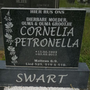 SWART Cornelia Petronella 1923-2015