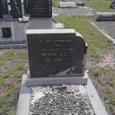 TOIT Hester J.C., du 1897-1985