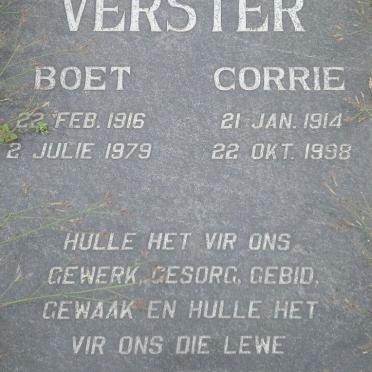 VERSTER Corrie 1914-1998 :: VERSTER Boet 1916-1979