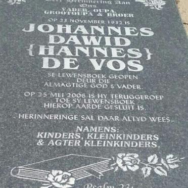 VOS Johannes Dawid, de 1932-2006