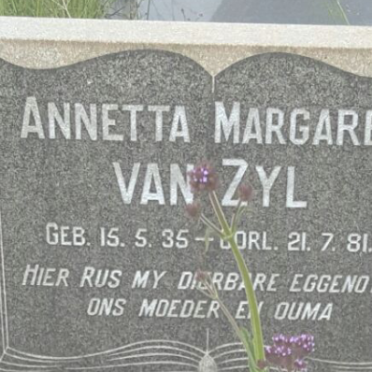 ZYL Annetta Margaret, van 1935-1981