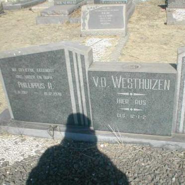 WESTHUIZEN Phillippus, v.d. 1917-1978