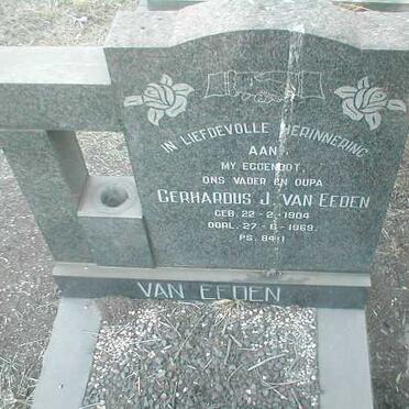 EEDEN Gerhardus J., van 1904-1969