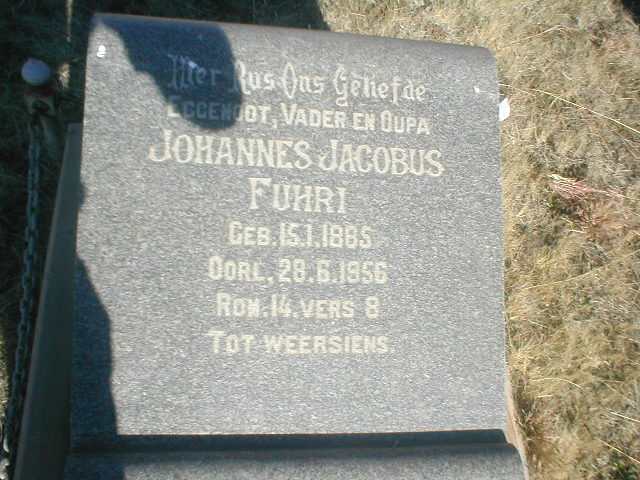 FUHRI Johannes Jacobus 1885-1956