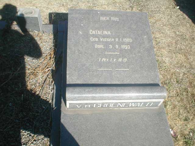 GROENEWALD Catalina nee VISSER 1903-1993