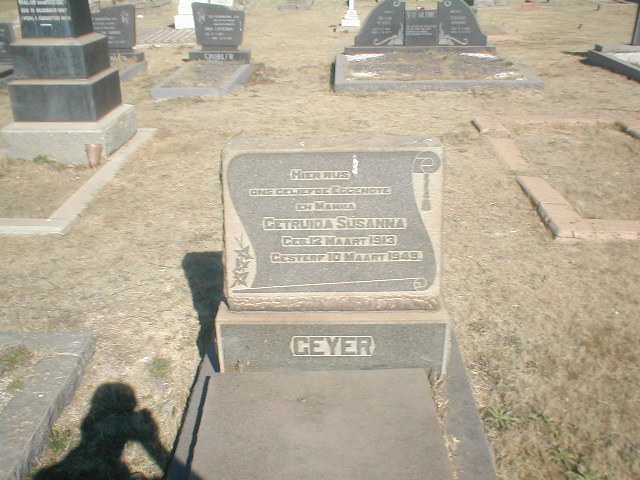 GEYER Getruida Susanna 1913-1949