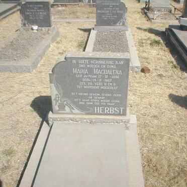 HERBST Maria Magdalena geb. DU PISANE 1896-1967