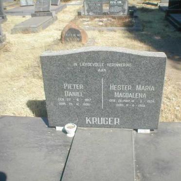 KRUGER Pieter Daniel 1917-1996 &amp; Hester Maria Magdalena DELPORT 1924-1968