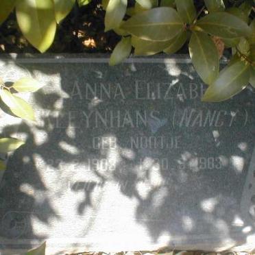 KLEYNHANS Anna Elizabeth nee NORTJE 1903-1983