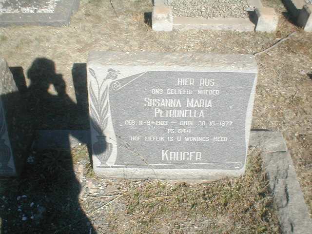 KRUGER Susanna Maria Petronella 1903-1977