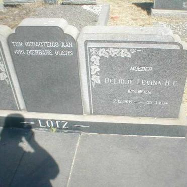 LOTZ  Helidje Levina H.C. geb. MEYER 1884-1974