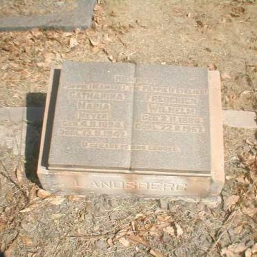 LANDSBERG Frederich Wilhelm 1889-1957 &amp; Catharina Maria MEYER 1896-1967