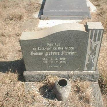 MEIRING Gideon Petrus 1905-1963