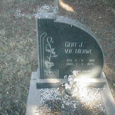 MERWE Gert J., van 1915-1974