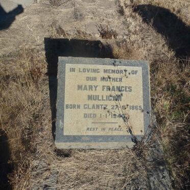 MULLIGAN Mary Frances nee GLANTZ 1865-1940 