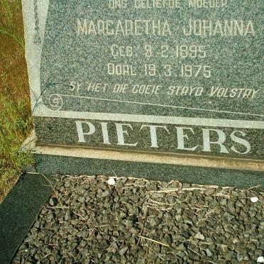 PIETERS Margaretha Johanna 1895-1975