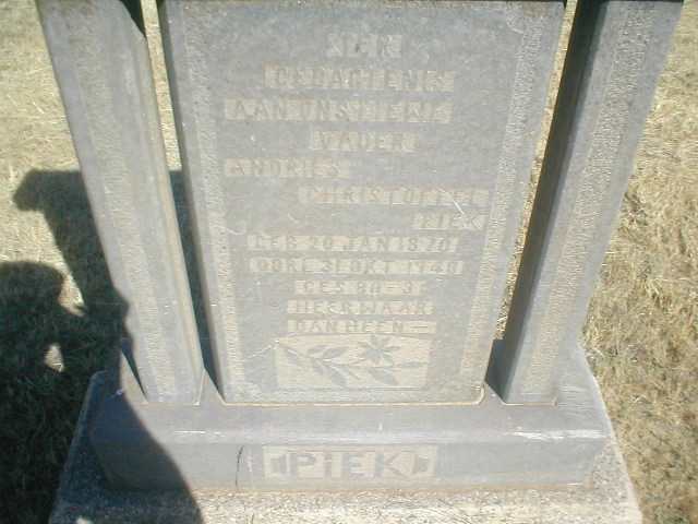 PIEK Andries Christoffel 1870-1940