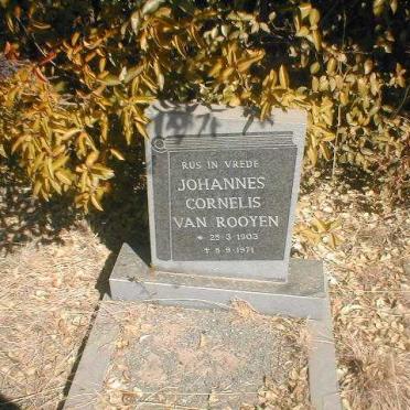 ROOYEN Johannes Cornelis, van 1903-1971