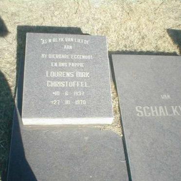 SCHALKWYK Lourens Dirk Christoffel, van 1937-1970