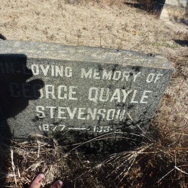 STEVENSON George Quayle 1877-1934