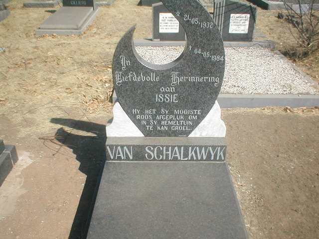 SCHALKWYK Issie, van 1932-1984