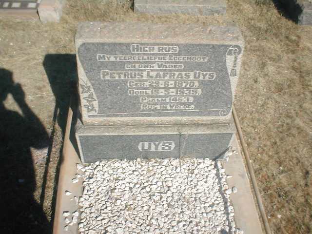 UYS Petrus Lafras 1870-1935