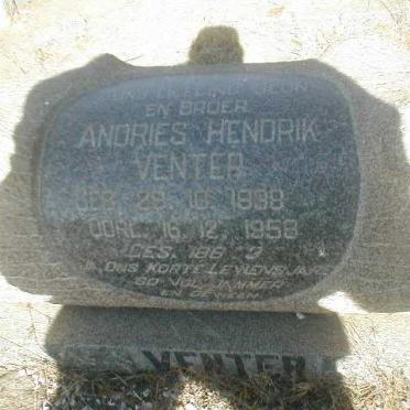 VENTER Andries Hendrik 1898-1958