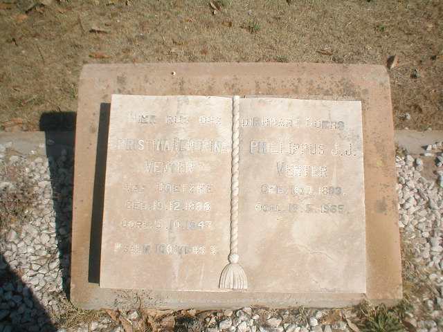 VENTER Philippus J.J. 1883-1965 &amp; Christina Hendrina COETZEE 1888-1947