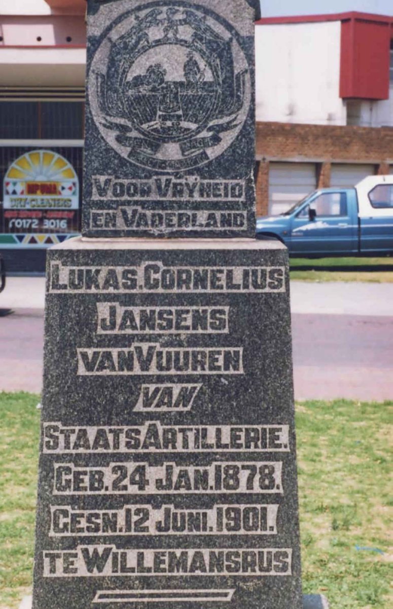 VUUREN Lukas Cornelius, Jansens van 1878-1901