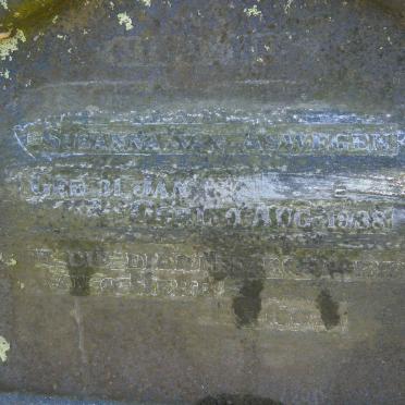 ASWEGEN Susanna, van 18??-1938