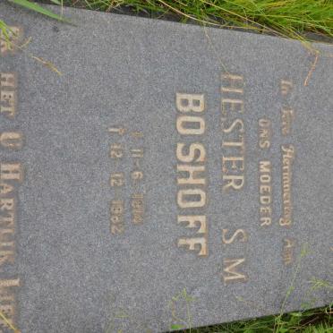 BOSHOFF Hester S.M. 1914-1982