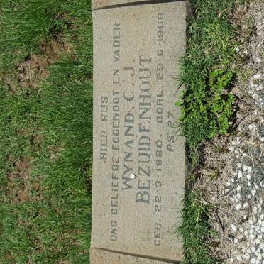 BEZUIDENHOUT Wynand C.J. 1880-1966