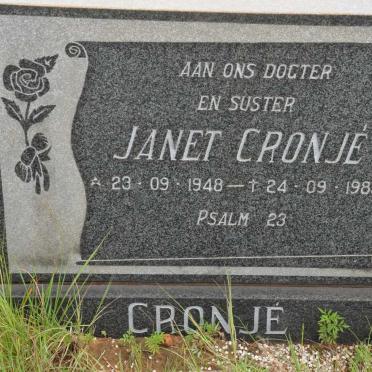 CRONJE Janet 1948-1985
