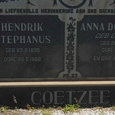 COETZEE Hendrik Stephanus 1895-1966 &amp; Anna Dorothea COETZER 1900-1951