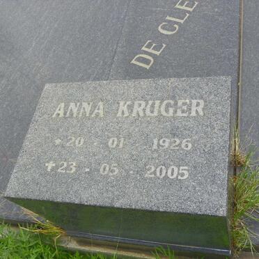 CLERCQ Hendrik, de 1895-1982 &amp; Maria Aletta 1895-1988 :: KRUGER Anna 1926-2005