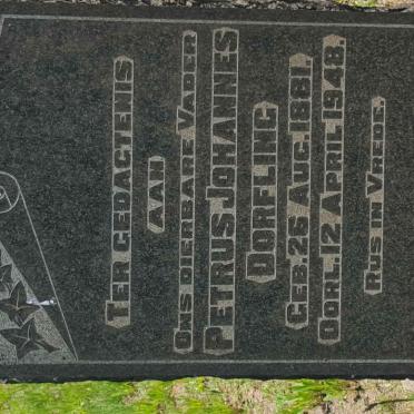 DORFLING Petrus Johannes 1881-1948