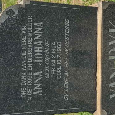 DYK Anna Johanna, van nee CRONJE 1894-1960
