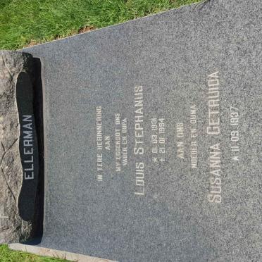 ELLERMAN Louis Stephanus 1931-1994 &amp; Susanna Getruida 1937-
