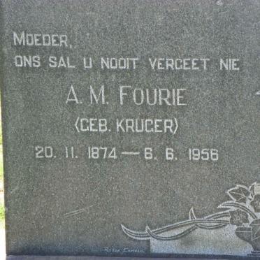 FOURIE A.M. nee KRUGER 1874-1956